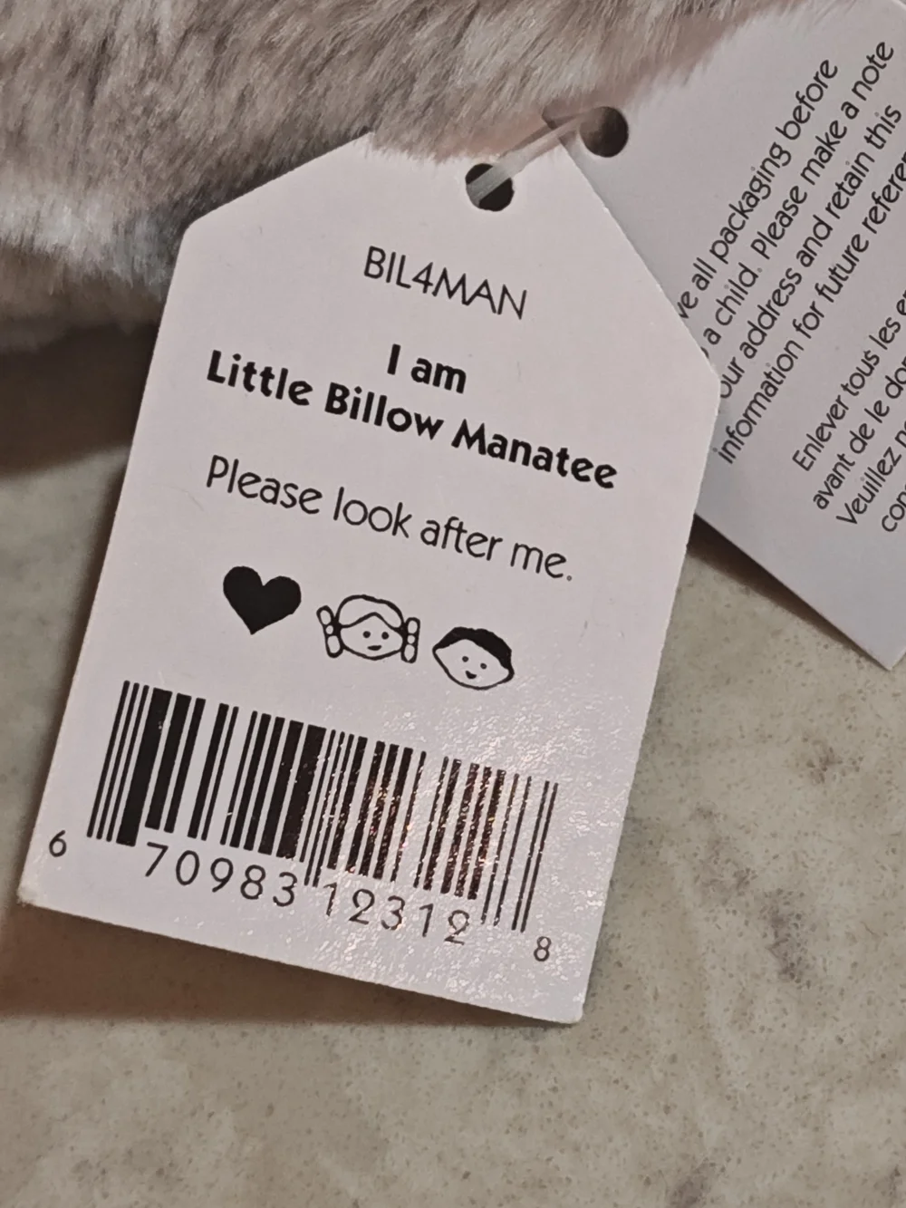 Jellycat Little Billow Manatee BNWT Very Rare Retired